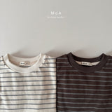 ［MoA］Sweet stripe boxy tee