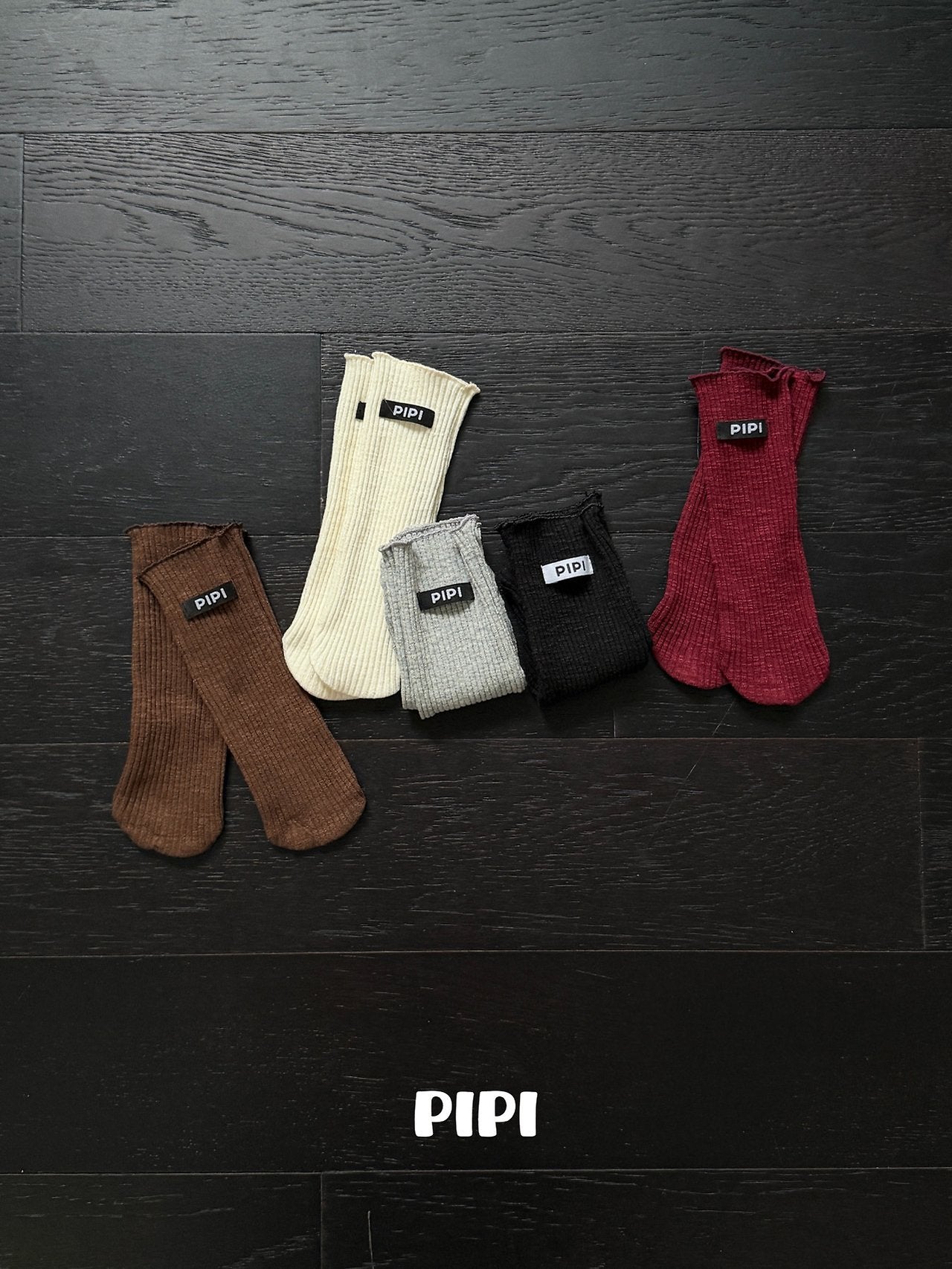 ［pipi］Pipi rib socks