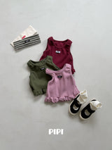 ［pipi］Color frill sleeveless tops