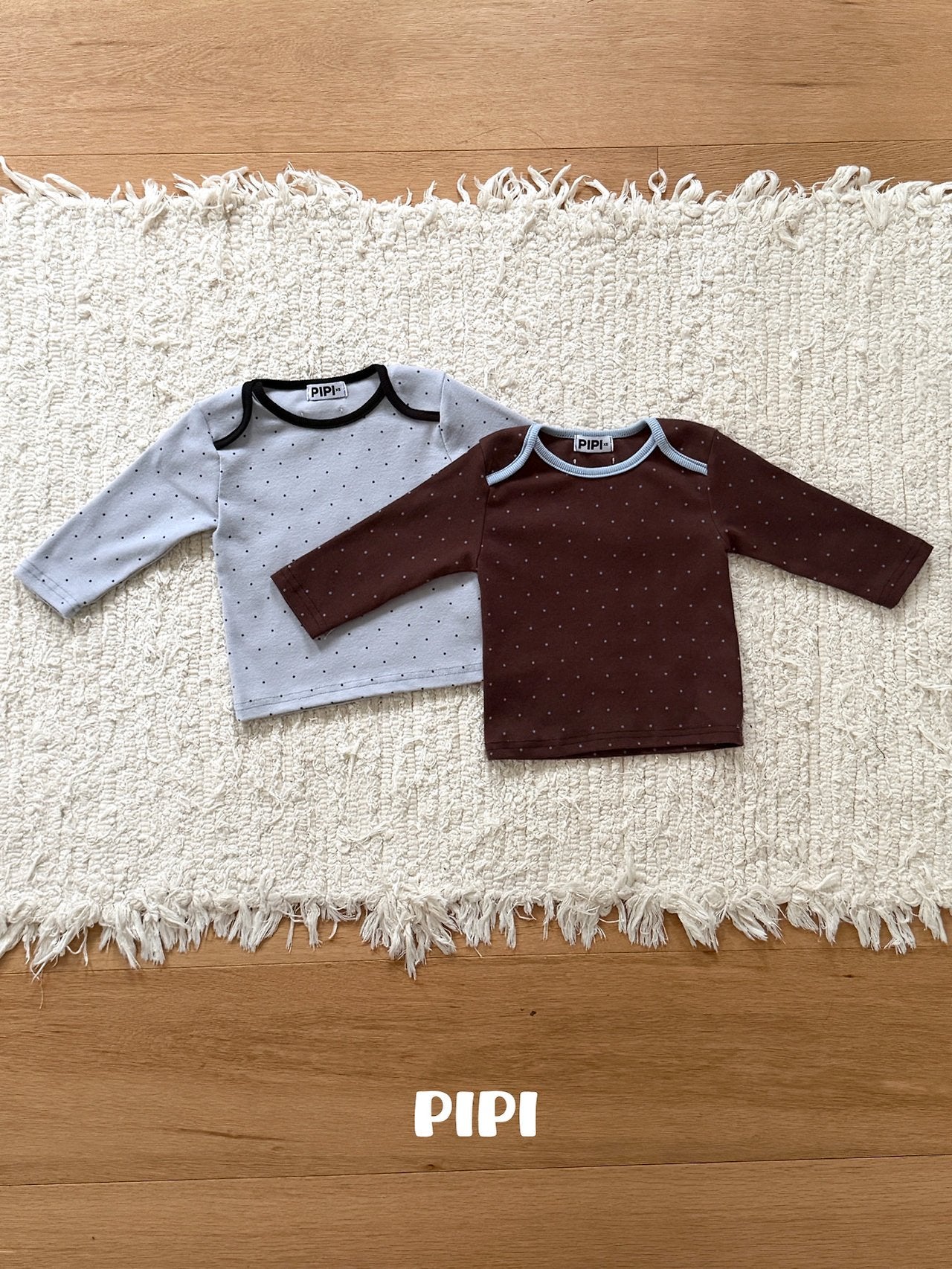 ［pipi］Dot point color tee