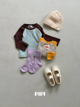 ［pipi］Raglan contrast tops