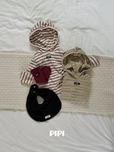 ［pipi］Haribo stripe hoodie