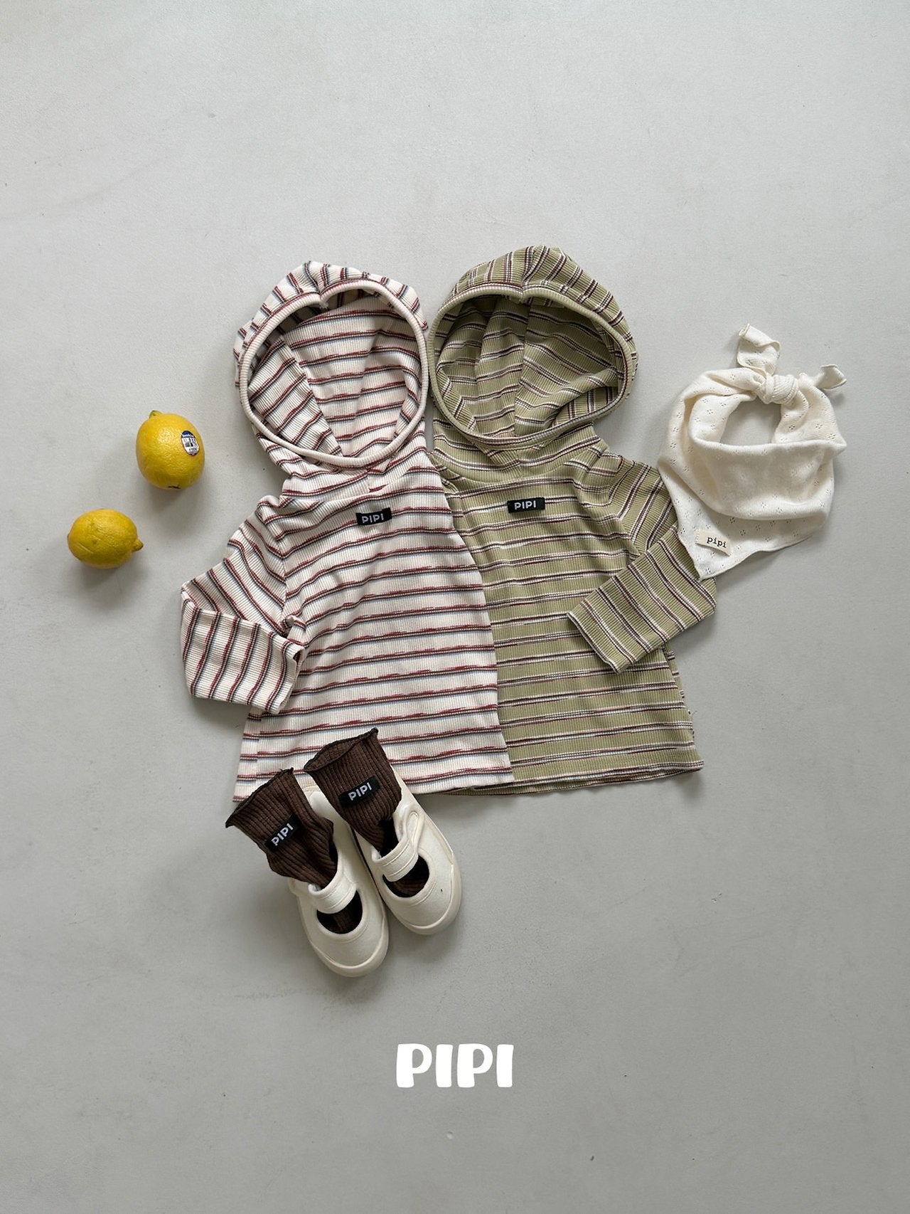 ［pipi］Haribo stripe hoodie
