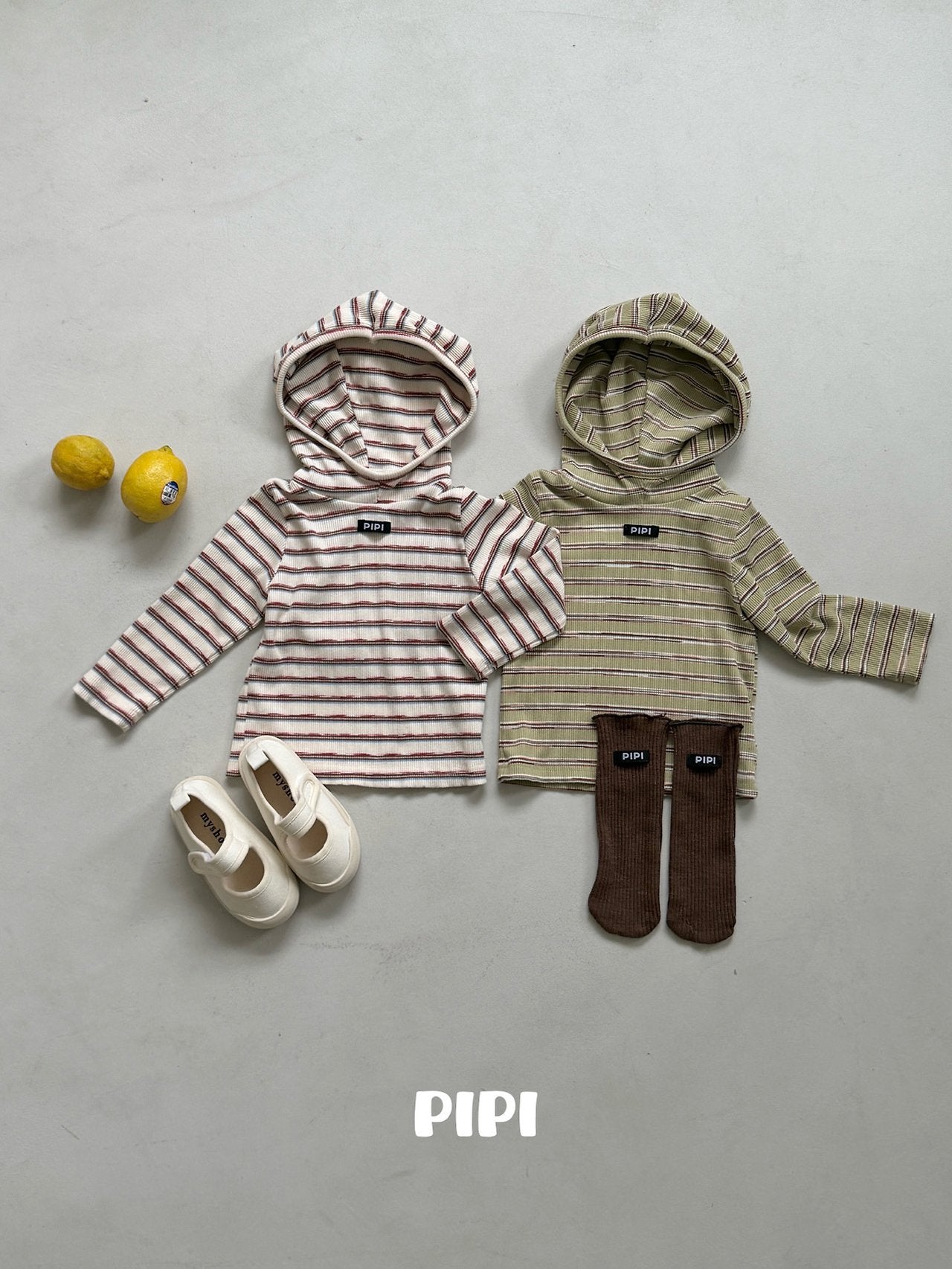 ［pipi］Haribo stripe hoodie