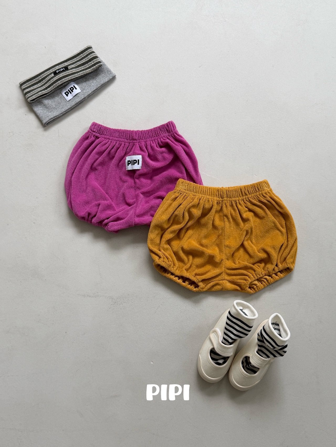 ［pipi］Terry pumpkin pants