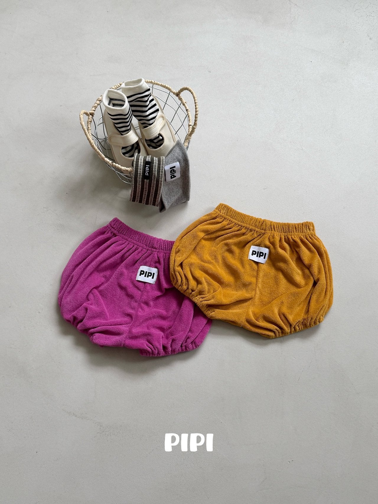 ［pipi］Terry pumpkin pants