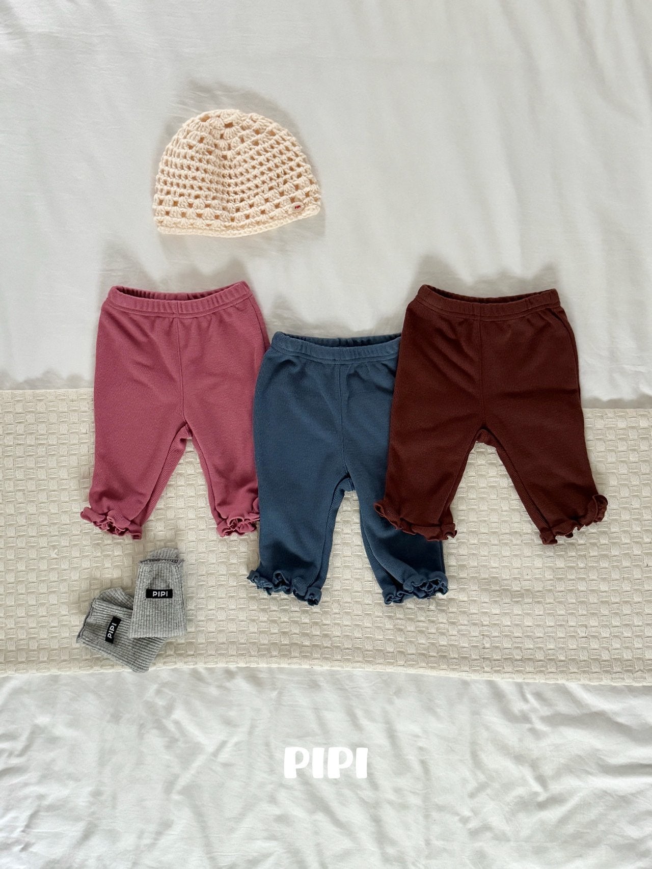 ［pipi］Frill ankle pants