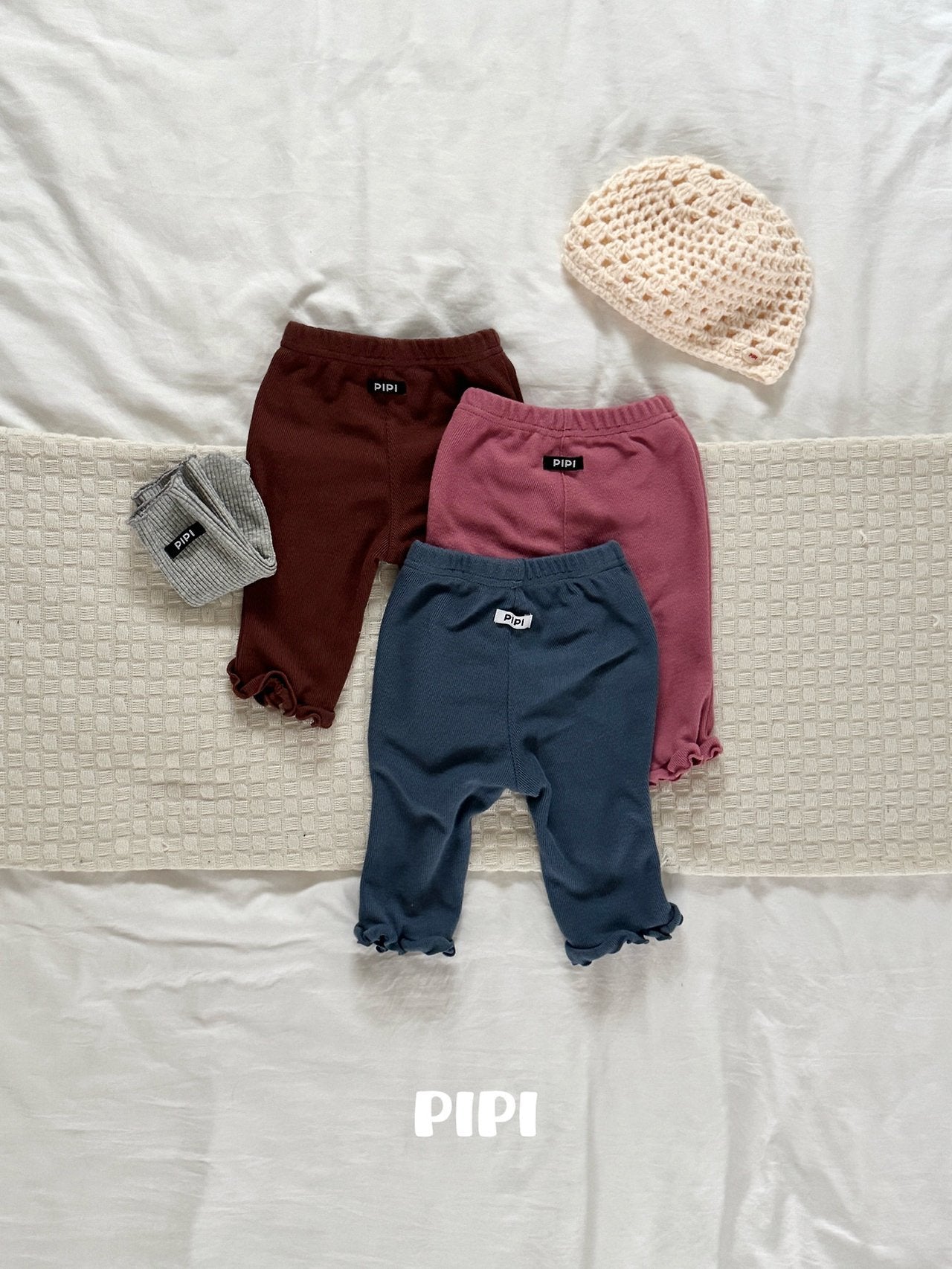 ［pipi］Frill ankle pants
