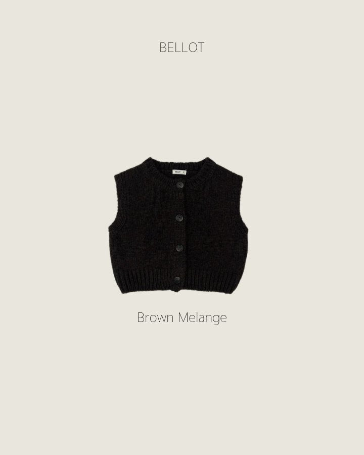 ［BELLOT］Heim knit vest