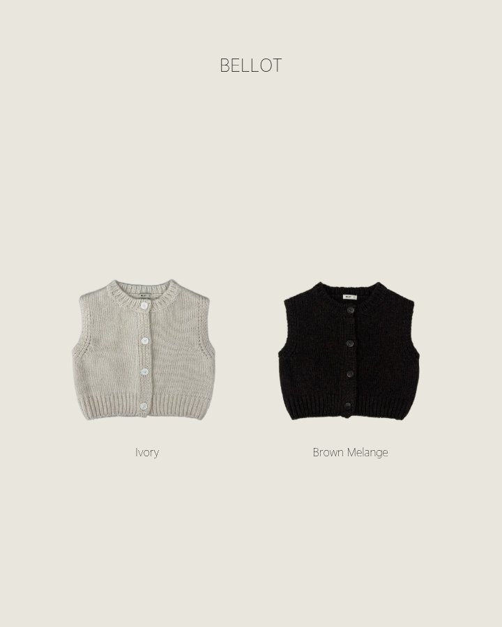 ［BELLOT］Heim knit vest