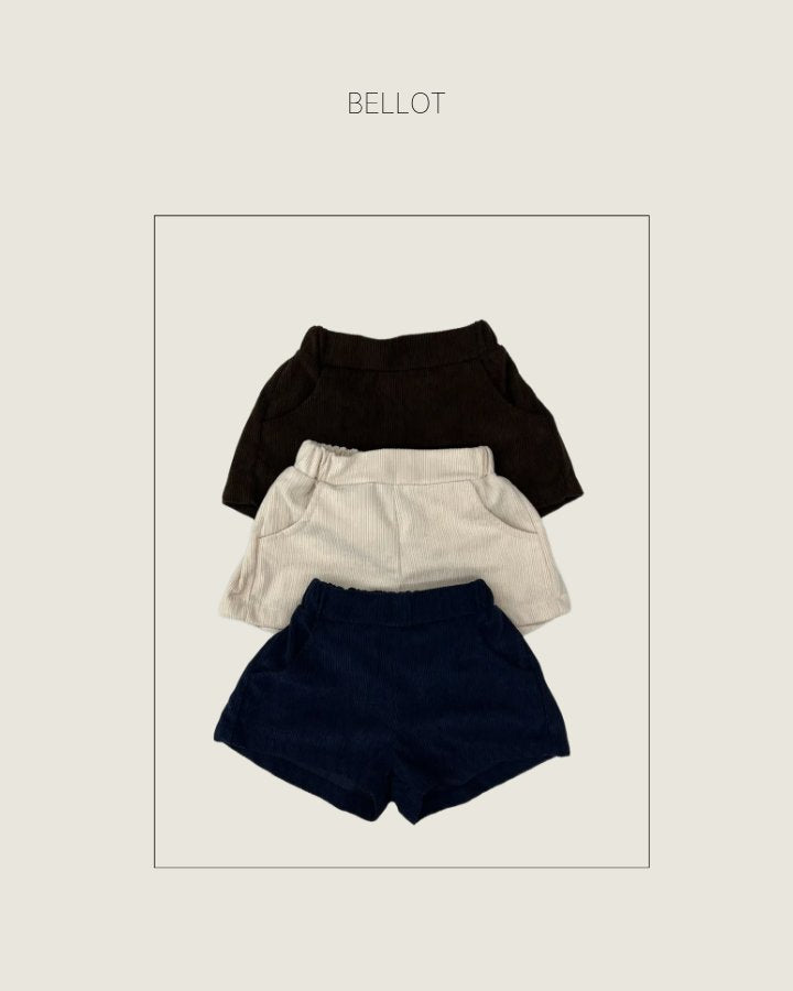 ［BELLOT］Foret corduroy short pants