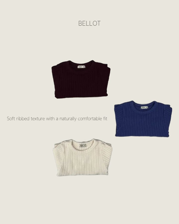 ［BELLOT］Wave rib tee