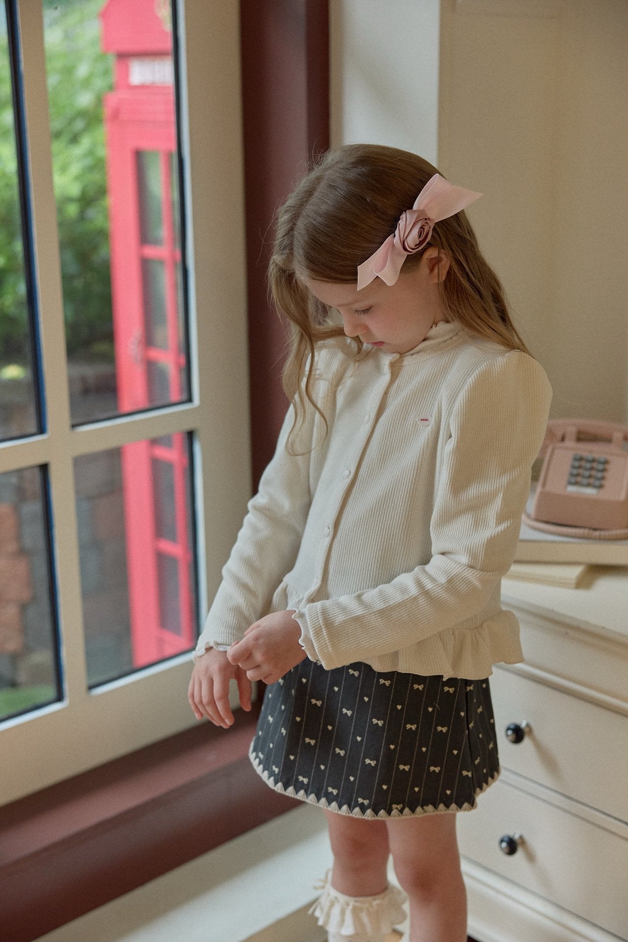 ［berry berry］Puff frill cardigan
