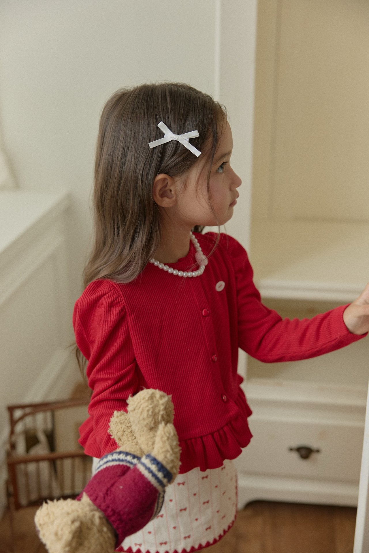 ［berry berry］Puff frill cardigan