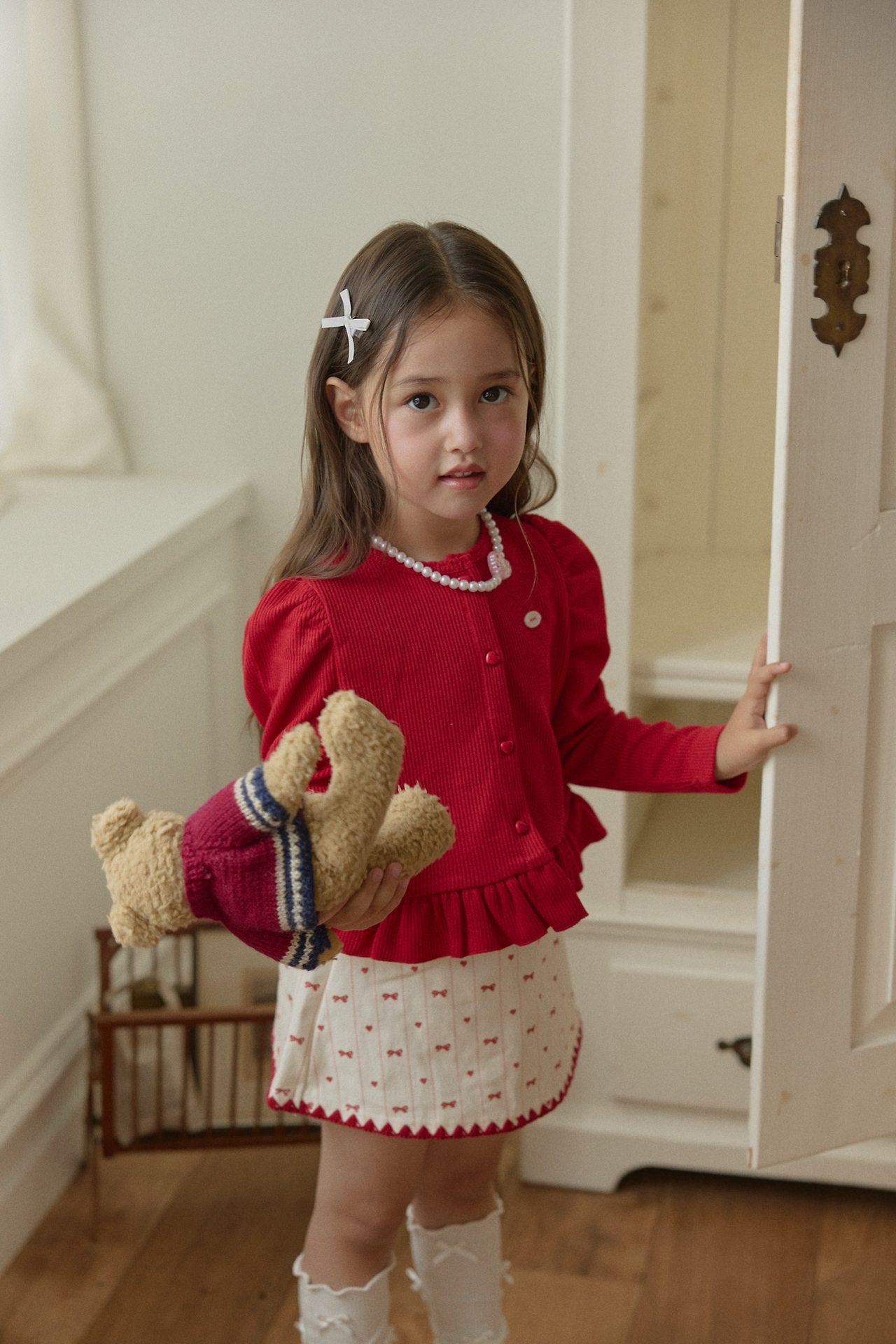［berry berry］Puff frill cardigan
