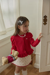 ［berry berry］Puff frill cardigan