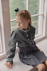［berry berry］Dot puff cardigan
