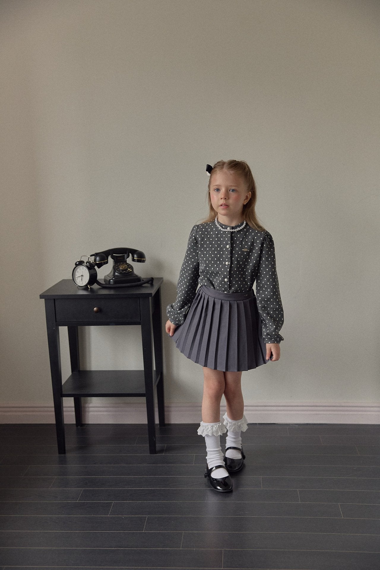 ［berry berry］Dot puff cardigan