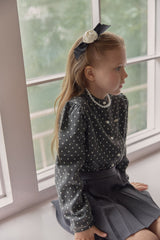 ［berry berry］Dot puff cardigan