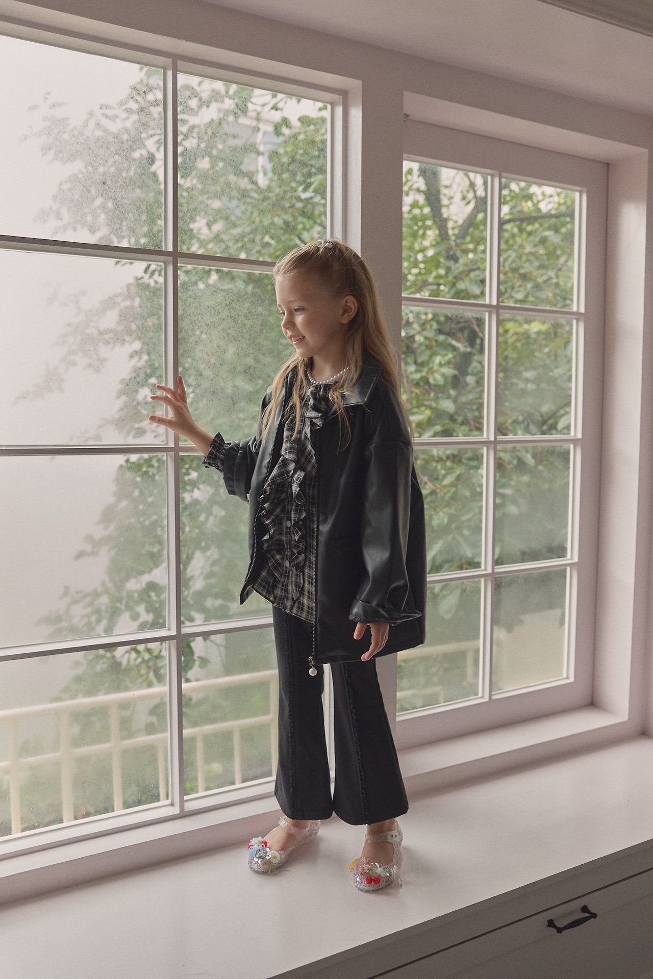 ［berry berry］ Mamon leather jacket