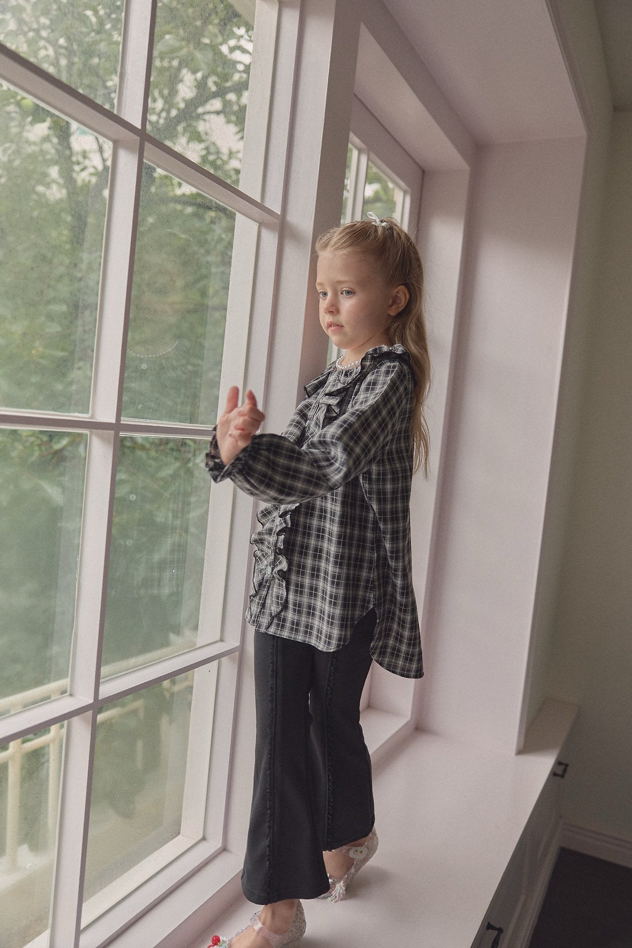［berry berry］ Cantabile check blouse