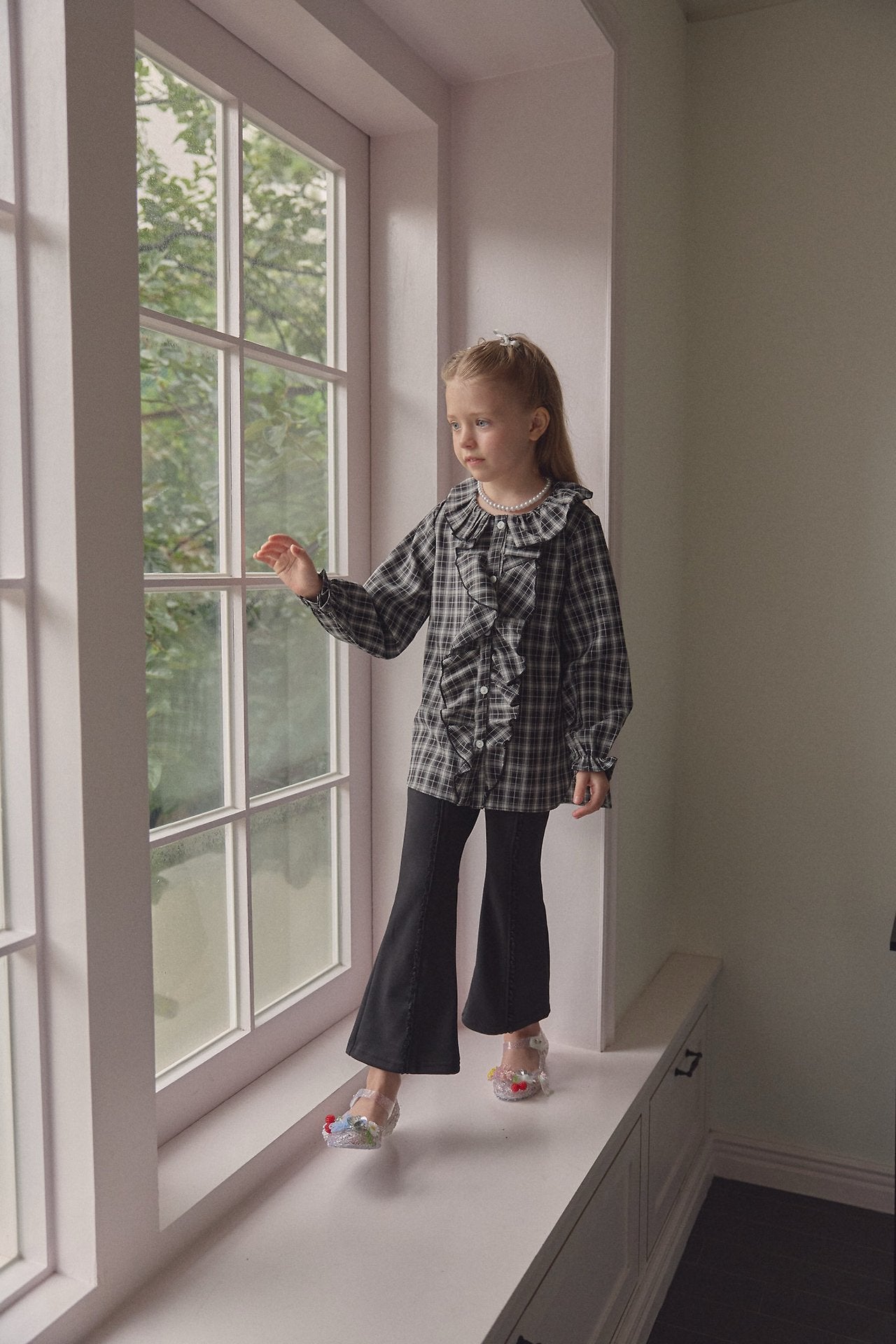 ［berry berry］ Cantabile check blouse
