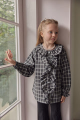 ［berry berry］ Cantabile check blouse