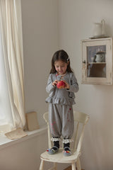 ［berry berry］ Cottage ribbon jogger pants