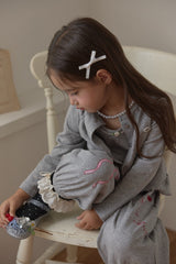 ［berry berry］ Cottage ribbon jogger pants
