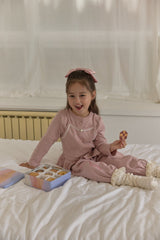 ［berry berry］ Cottage ribbon jogger pants
