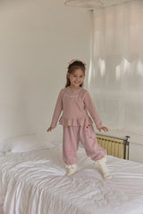 ［berry berry］ Cottage ribbon jogger pants