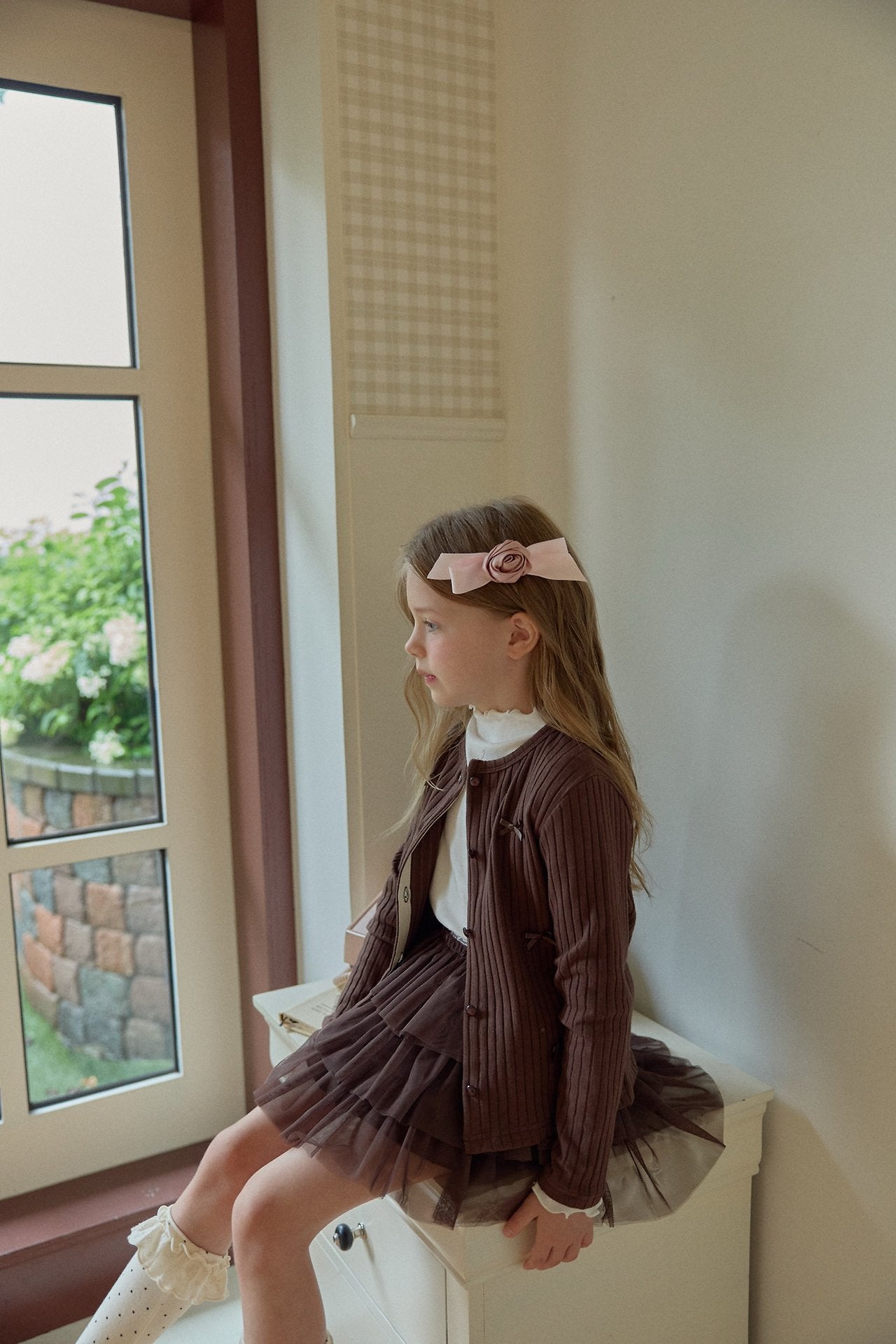 ［berry berry］Cookie ribbon cardigan
