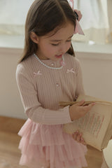 ［berry berry］Cookie ribbon cardigan