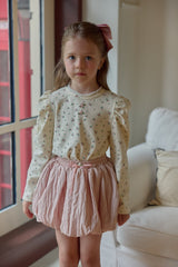 ［berry berry］Rose puff tee