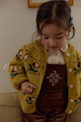 ［OREN］Belotty flower knit cardigan