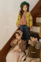 ［OREN］Belotty flower knit cardigan