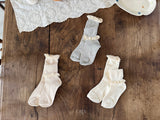 ［OREN］Olive long lace socks