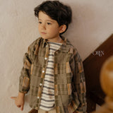 ［OREN］Oliver patchwork shirt