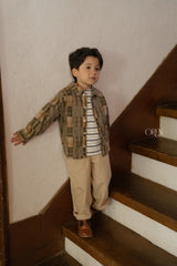 ［OREN］Oliver patchwork shirt