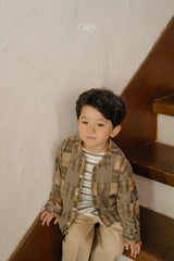 ［OREN］Oliver patchwork shirt