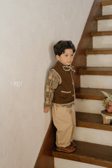 ［OREN］Oliver patchwork shirt