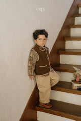 ［OREN］Oliver patchwork shirt