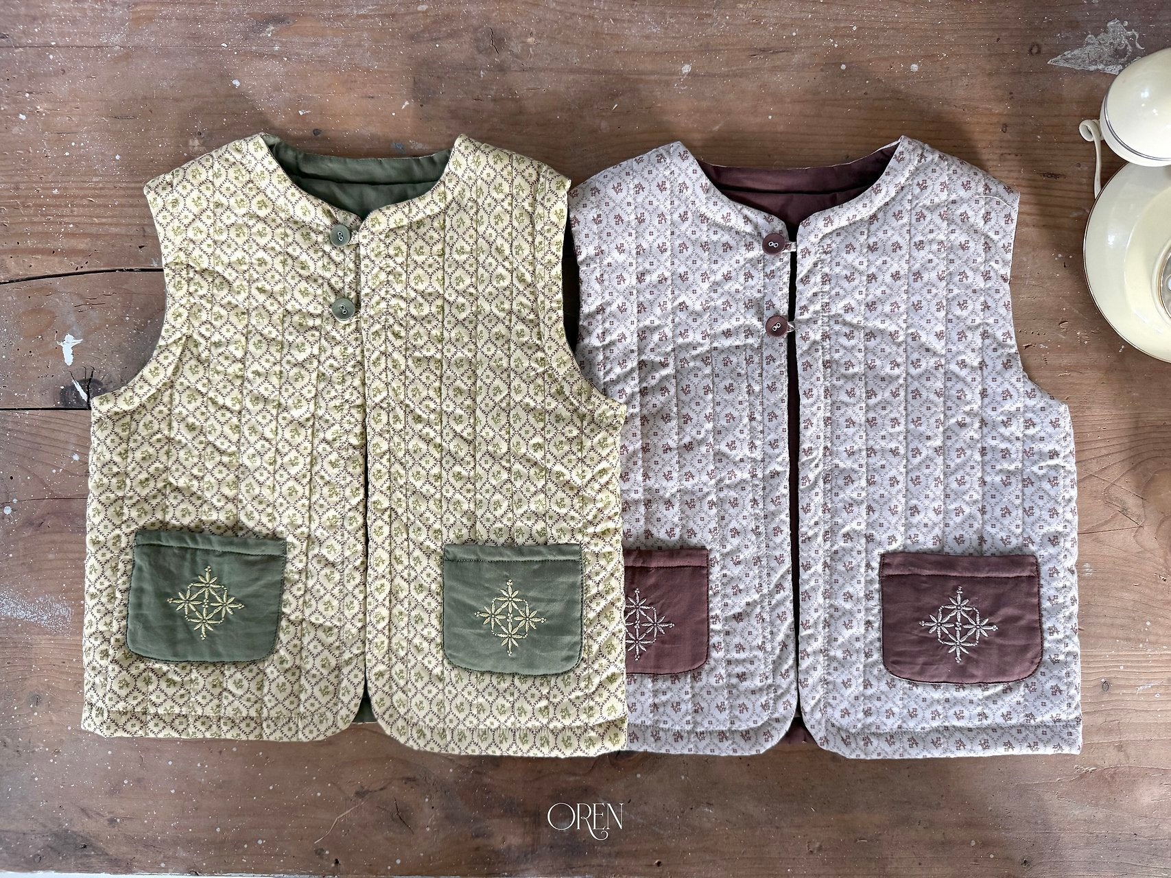 ［OREN］Moris padding vest (3oz)