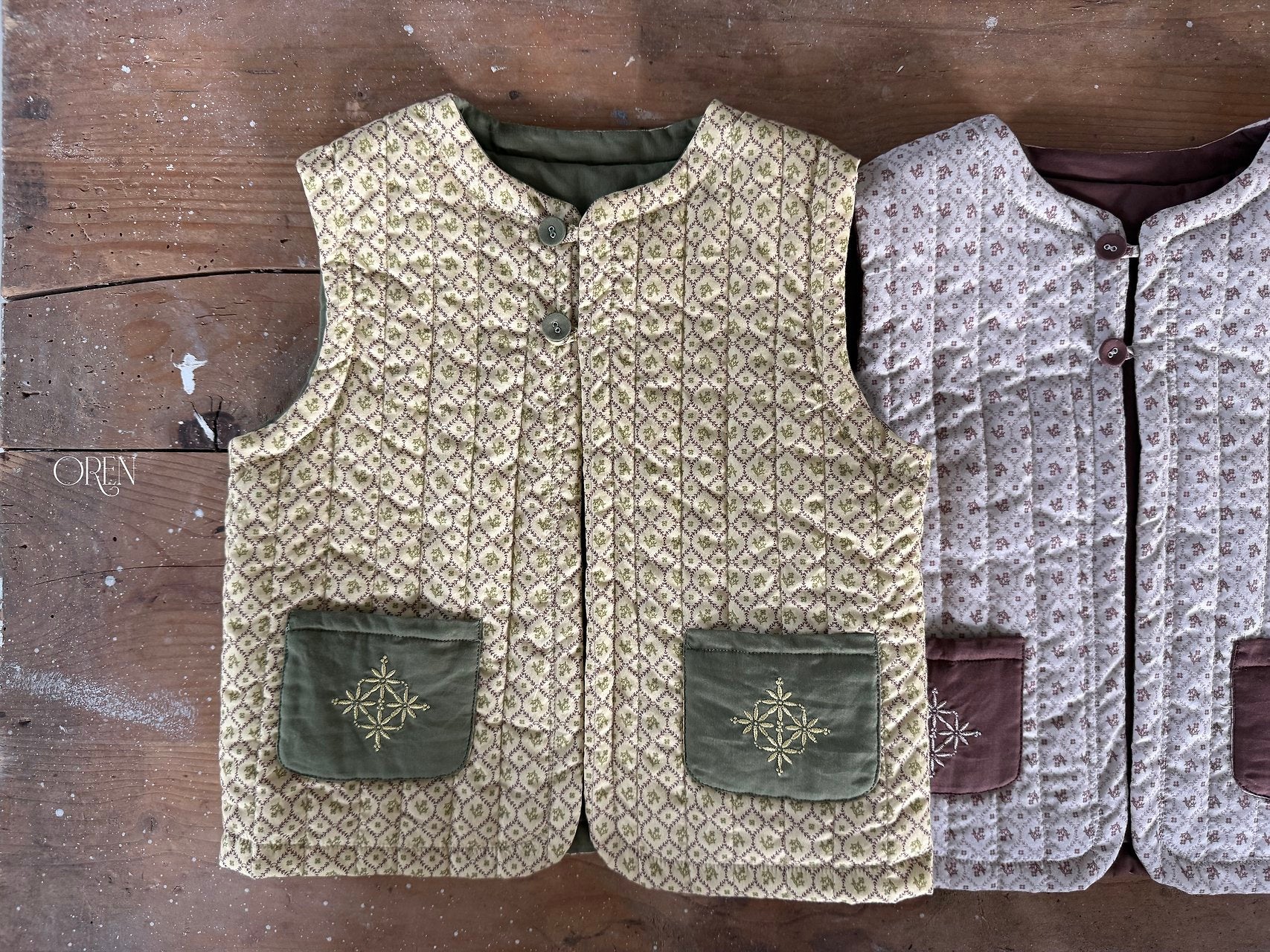 ［OREN］Moris padding vest (3oz)