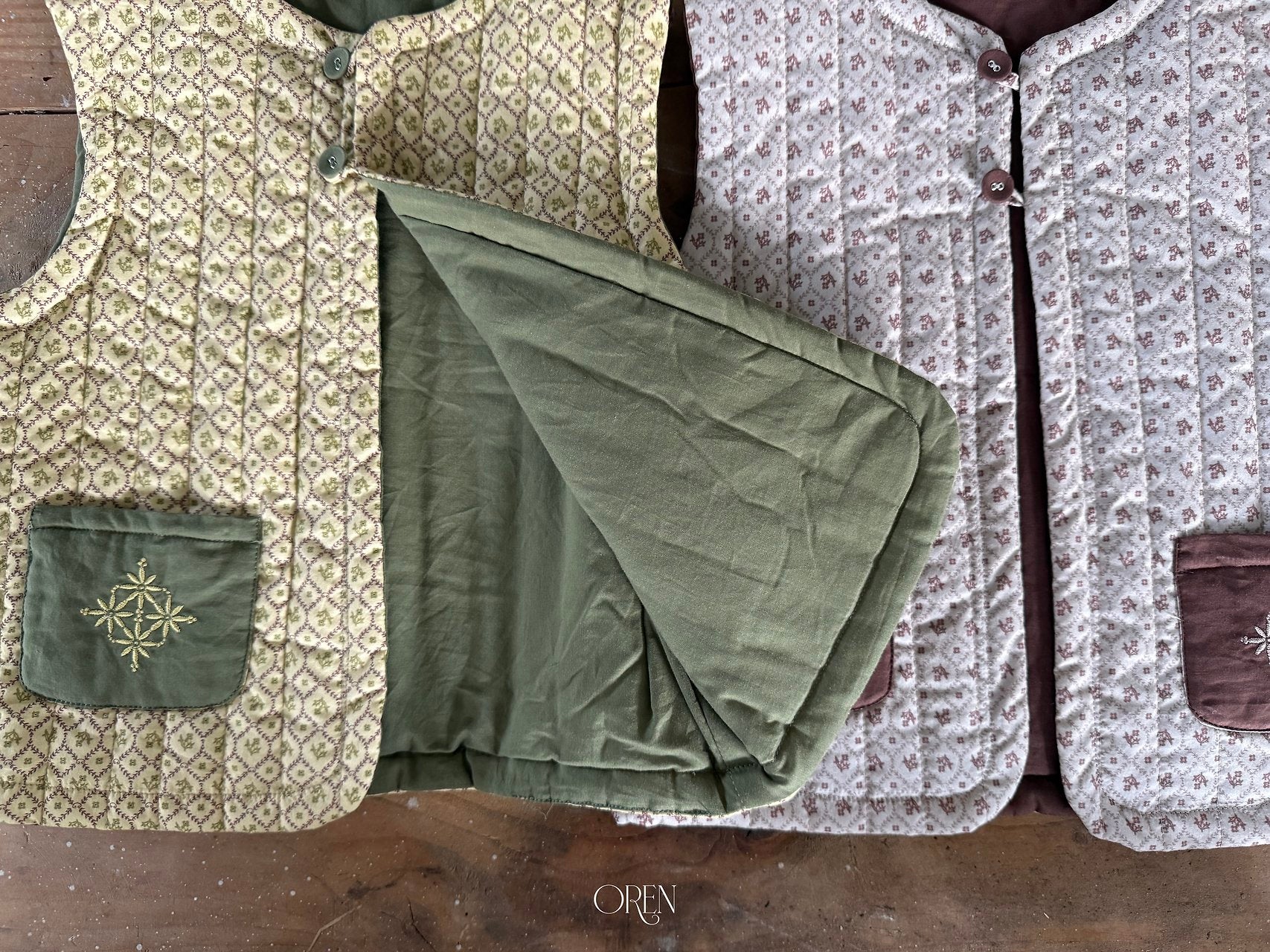 ［OREN］Moris padding vest (3oz)