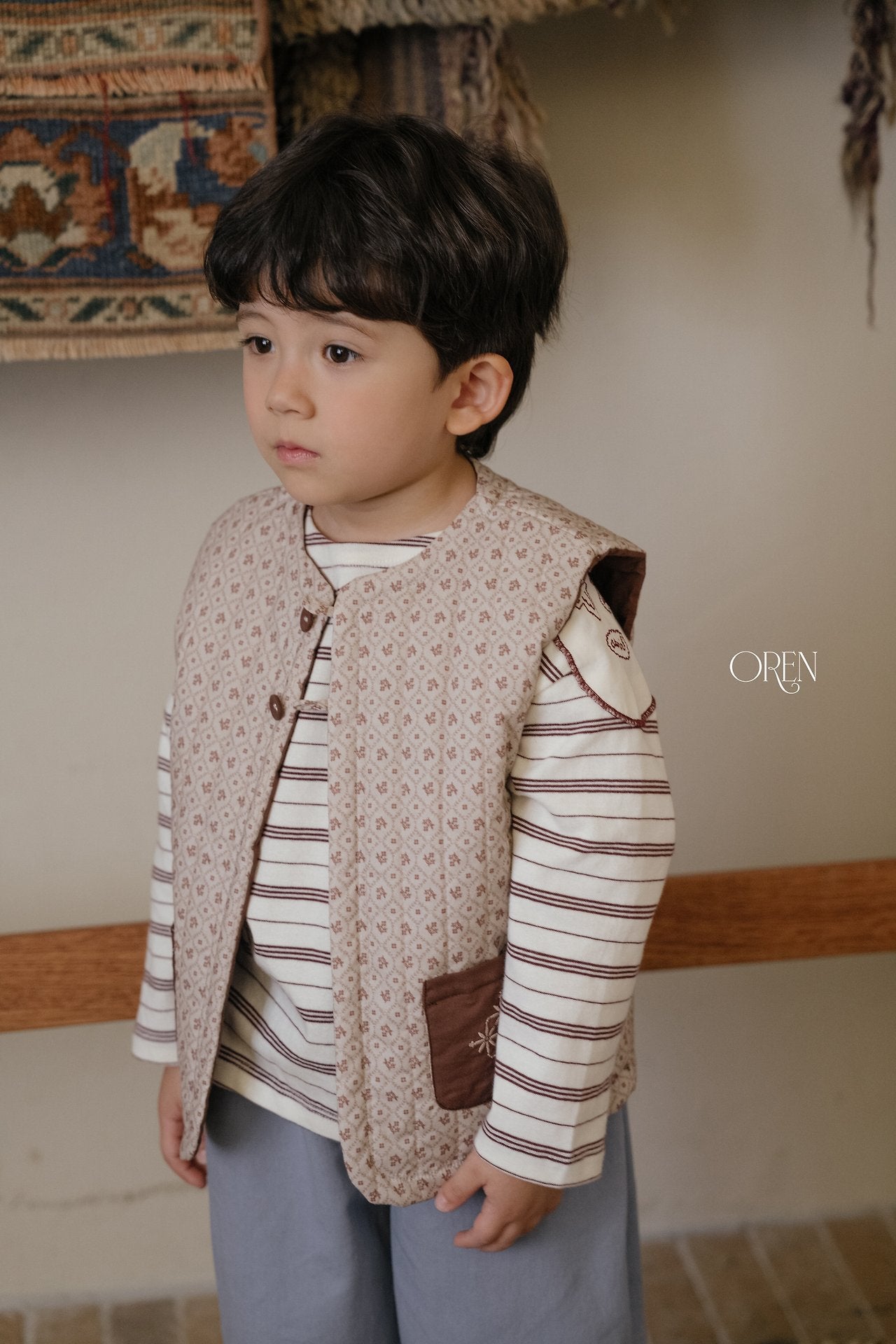 ［OREN］Moris padding vest (3oz)