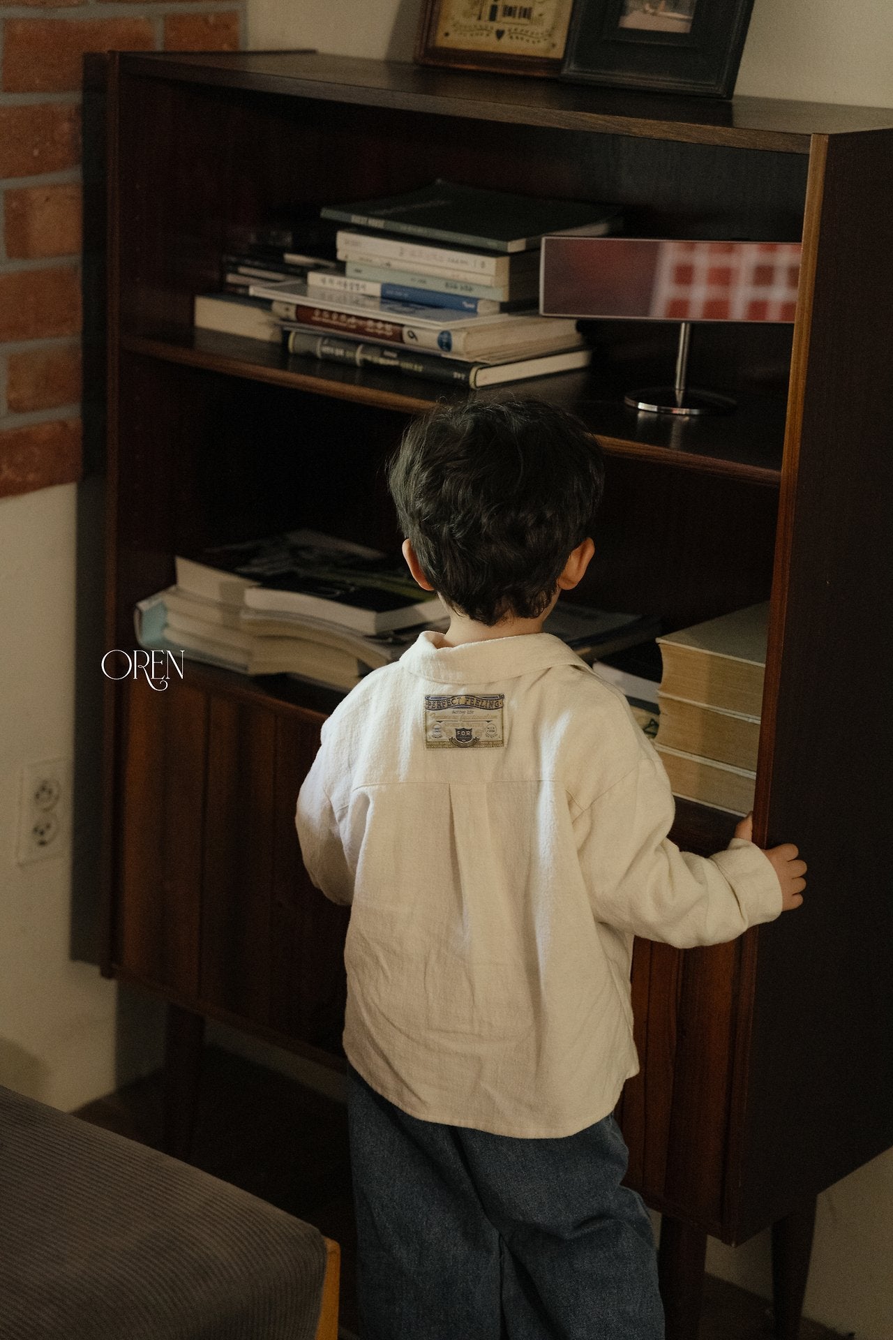 ［OREN］Edwin embroidery shirt