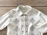 ［OREN］Edwin embroidery shirt