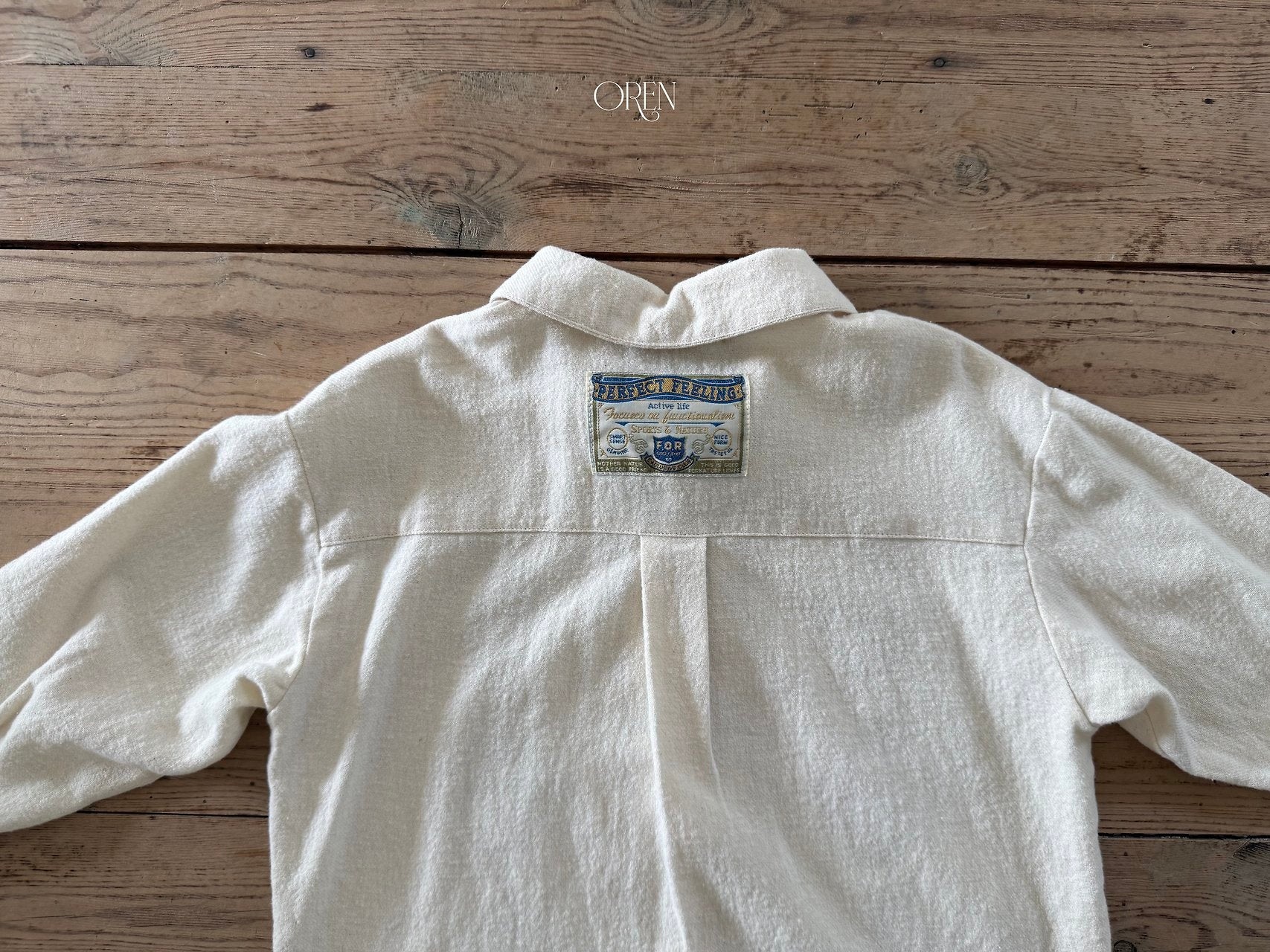 ［OREN］Edwin embroidery shirt