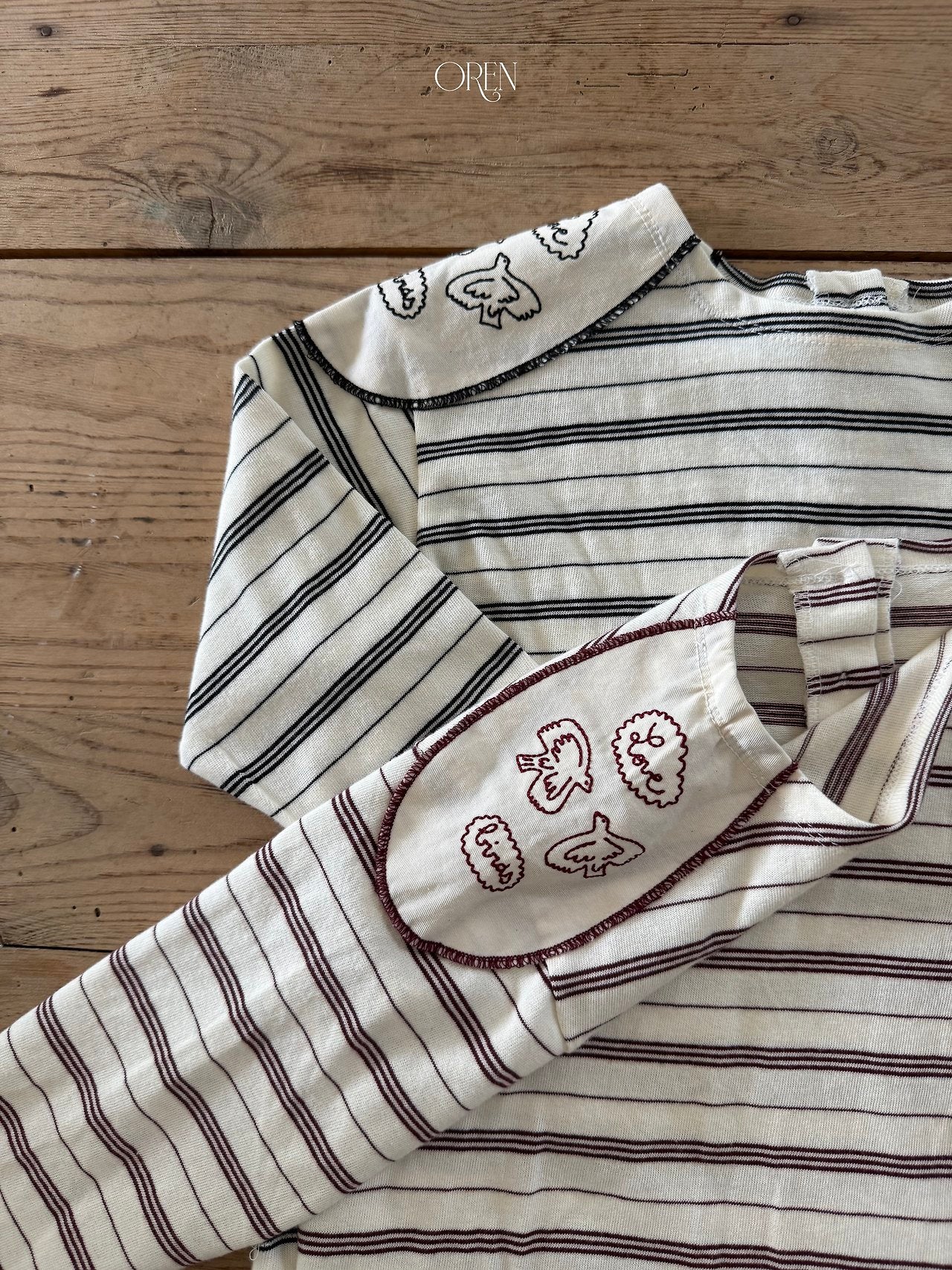 ［OREN］Jaine stripe tee
